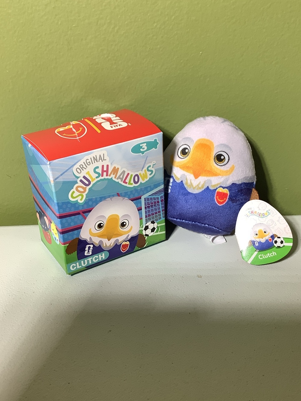 McDonald’s FIFA USA Eagle Squishmallow Clutch